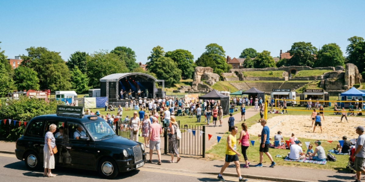 Verulamium Park Events 2026 & Best Taxi Options